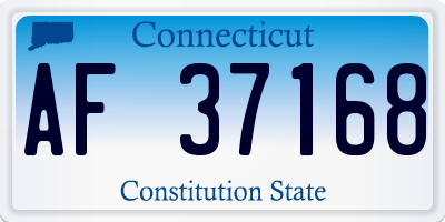 CT license plate AF37168