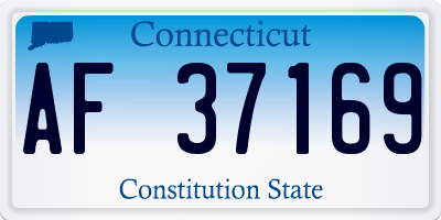 CT license plate AF37169