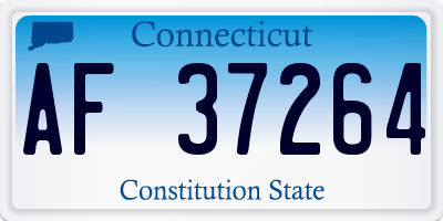 CT license plate AF37264