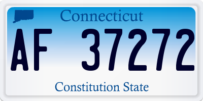 CT license plate AF37272