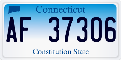 CT license plate AF37306