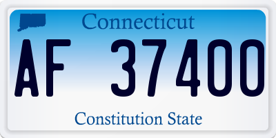 CT license plate AF37400