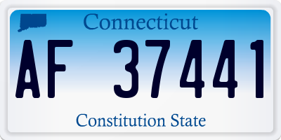 CT license plate AF37441