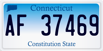 CT license plate AF37469