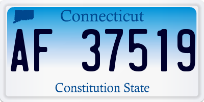 CT license plate AF37519
