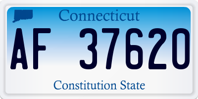 CT license plate AF37620