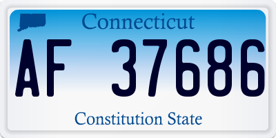 CT license plate AF37686