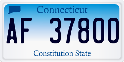CT license plate AF37800
