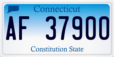 CT license plate AF37900