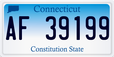 CT license plate AF39199