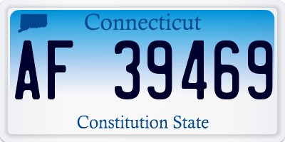 CT license plate AF39469