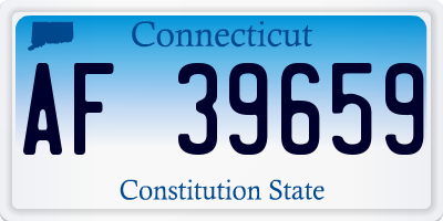 CT license plate AF39659