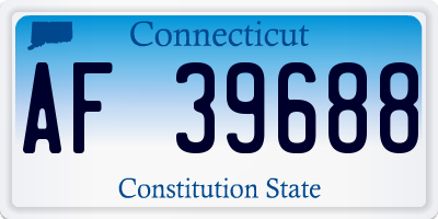 CT license plate AF39688