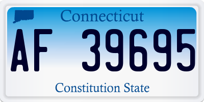 CT license plate AF39695