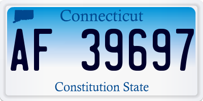 CT license plate AF39697