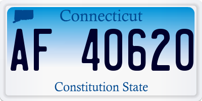 CT license plate AF40620