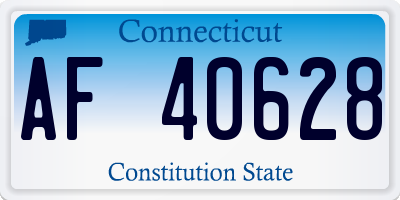 CT license plate AF40628