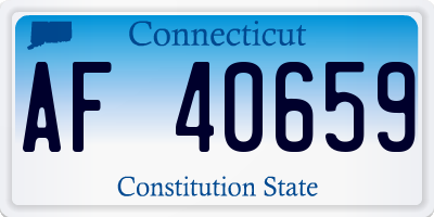 CT license plate AF40659