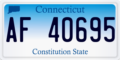 CT license plate AF40695