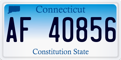 CT license plate AF40856