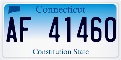 CT license plate AF41460