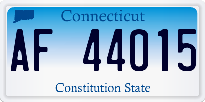 CT license plate AF44015