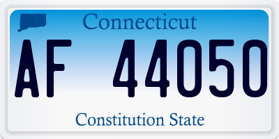 CT license plate AF44050