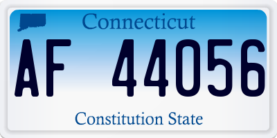 CT license plate AF44056