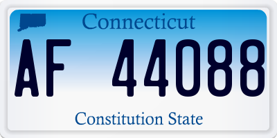 CT license plate AF44088