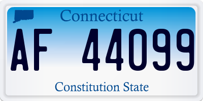 CT license plate AF44099