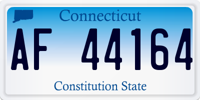 CT license plate AF44164