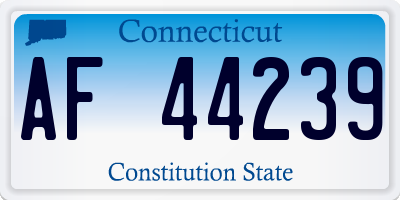 CT license plate AF44239