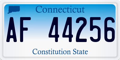 CT license plate AF44256