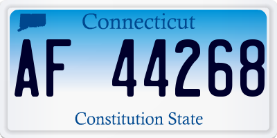 CT license plate AF44268