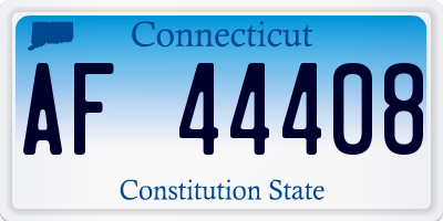 CT license plate AF44408