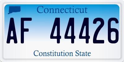 CT license plate AF44426