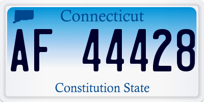 CT license plate AF44428