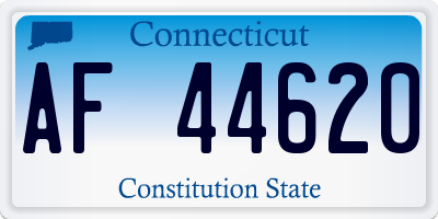 CT license plate AF44620
