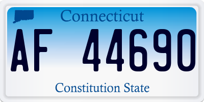 CT license plate AF44690