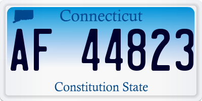 CT license plate AF44823