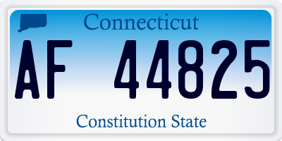 CT license plate AF44825