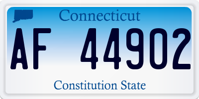 CT license plate AF44902