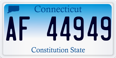 CT license plate AF44949