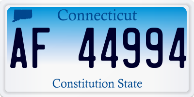 CT license plate AF44994