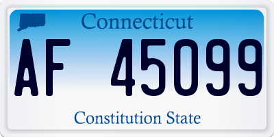 CT license plate AF45099