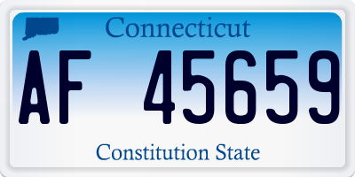 CT license plate AF45659