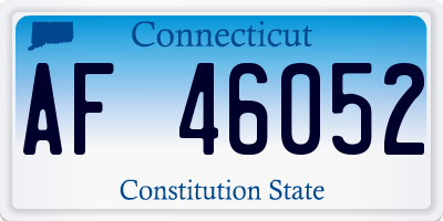 CT license plate AF46052