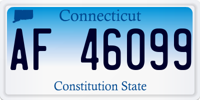 CT license plate AF46099