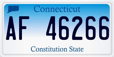 CT license plate AF46266