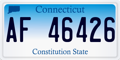 CT license plate AF46426